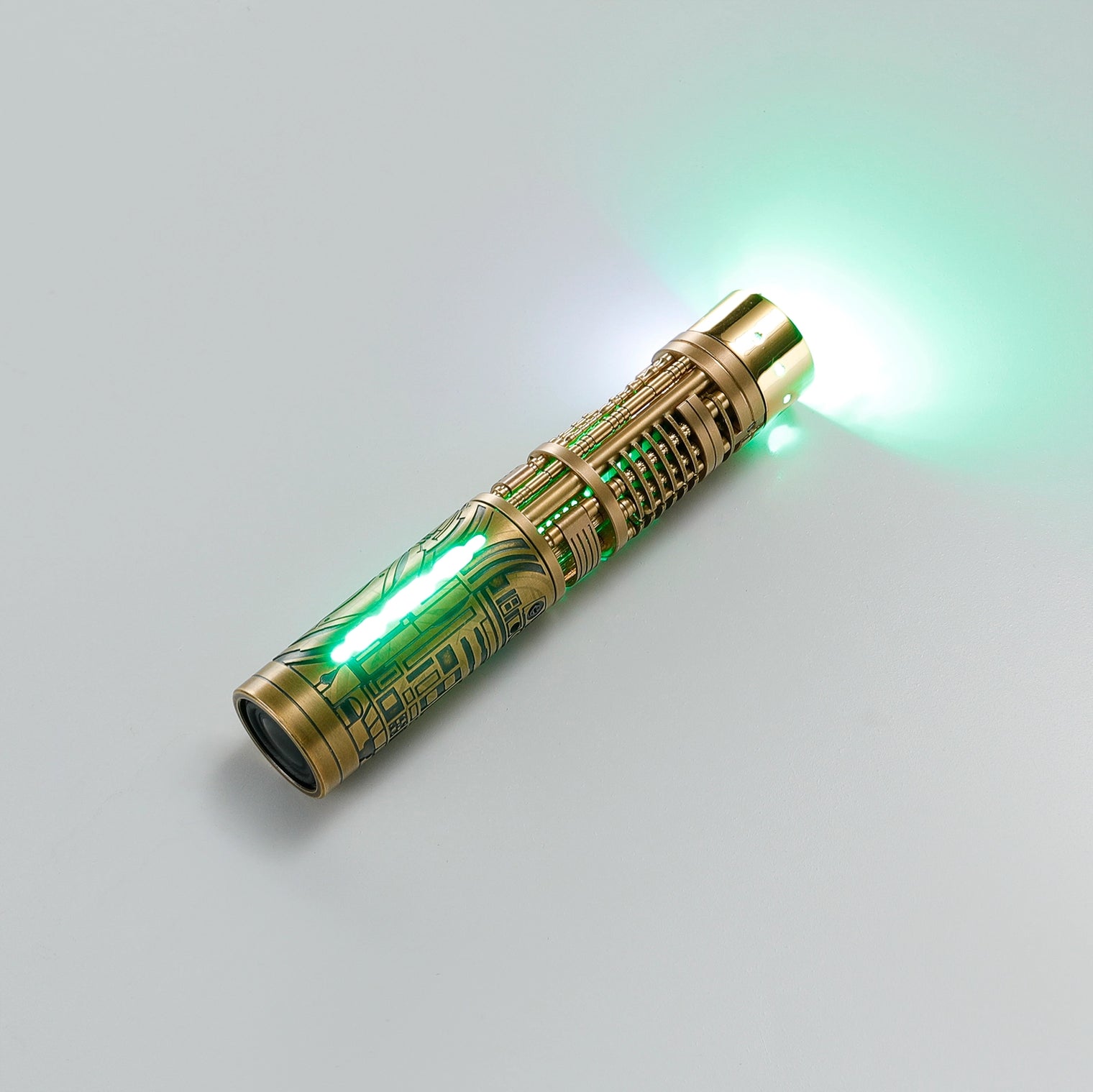 Collectable Full-Copper Replacement Saber Core with Spinning Crystal Chamber