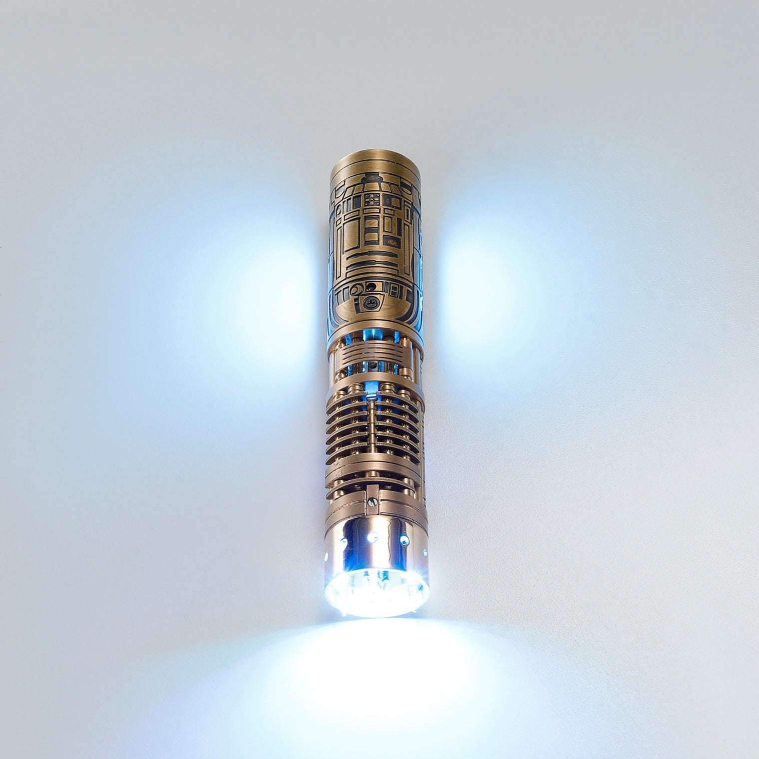 Collectable Full-Copper Replacement Saber Core with Spinning Crystal Chamber