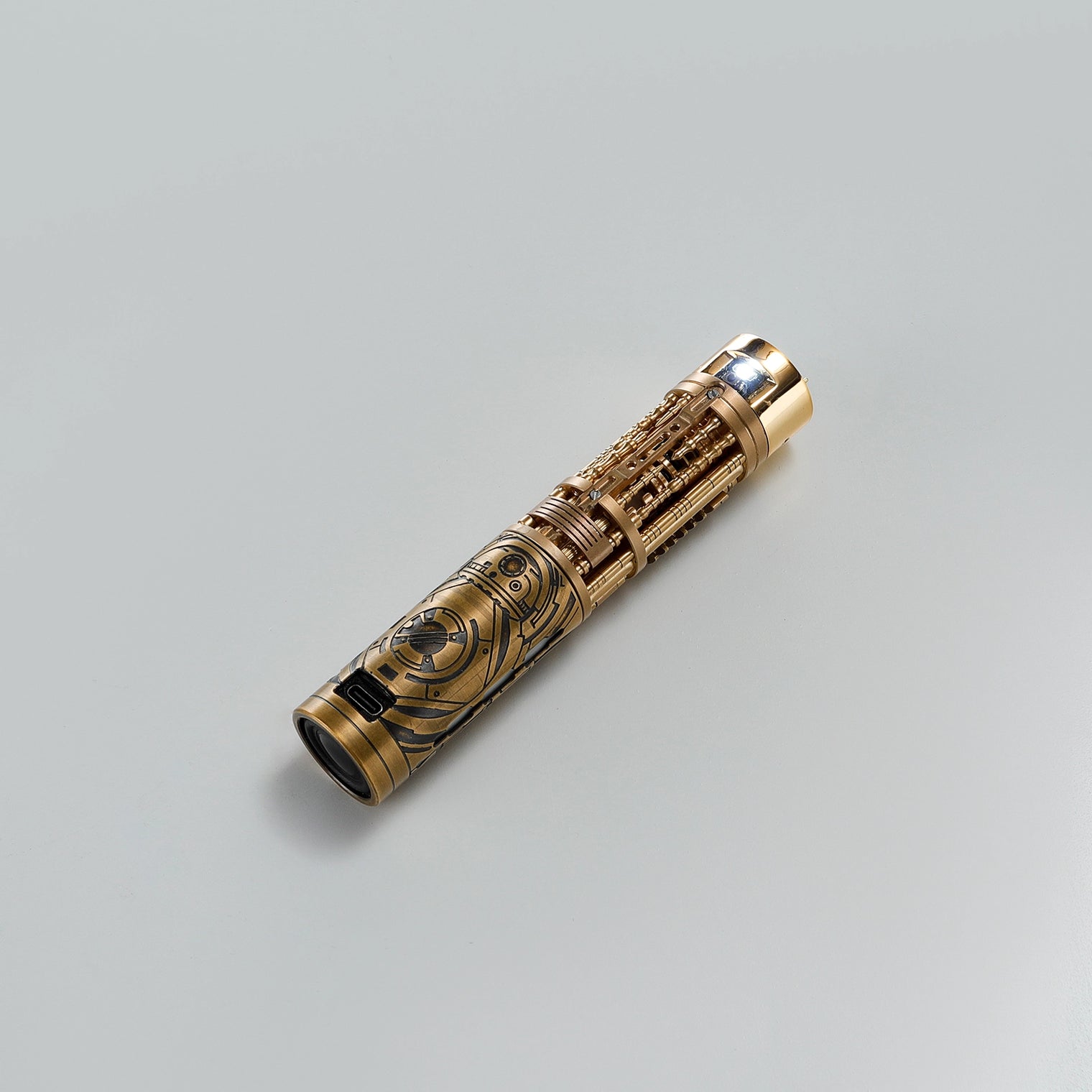 Collectable Full-Copper Replacement Saber Core with Spinning Crystal Chamber